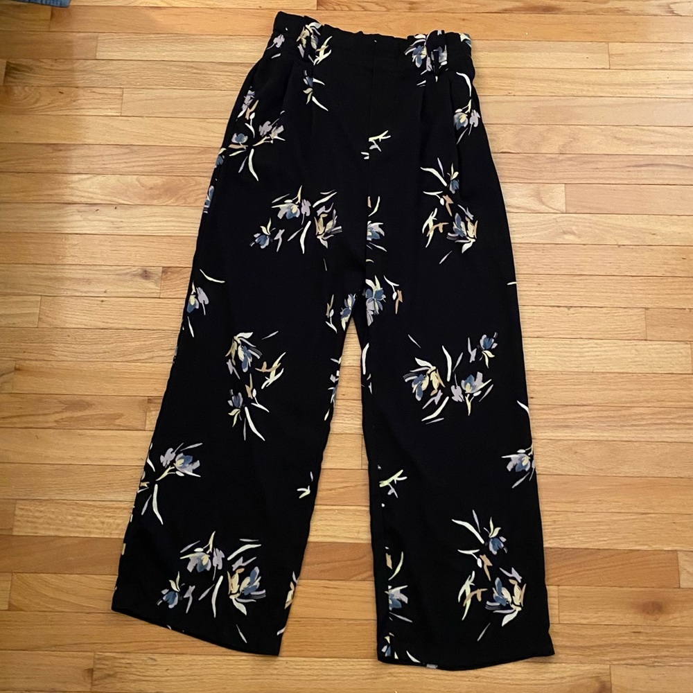 Printed Wide Leg Pants